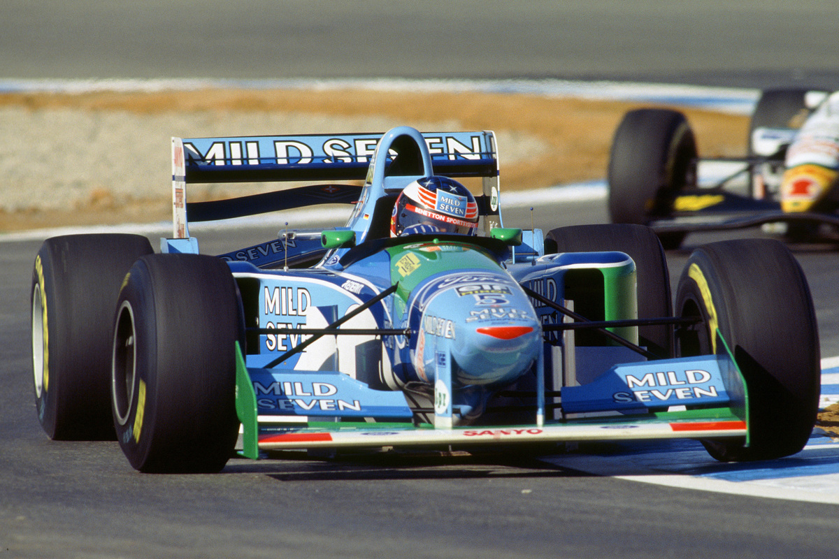Michael Schumacher won the 1994 championship with Benetton. Image: Photo4 / XPB Images