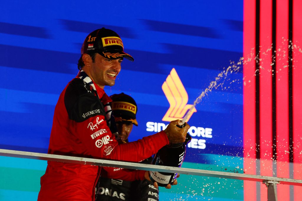 Carlos Sainz was the only non-Red Bull driver to win a grand prix in 2023
