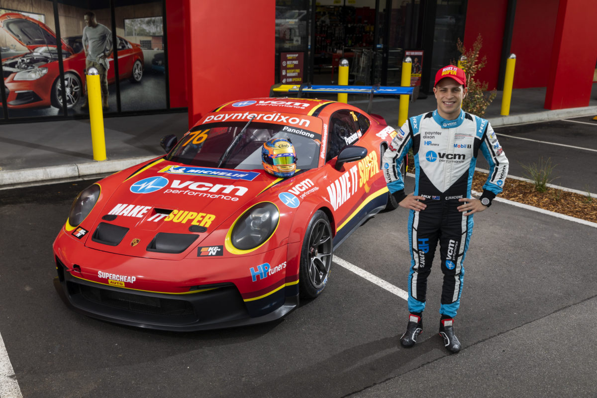 Christian Pancione will compete in Carrera Cup with Supercheap Auto backing