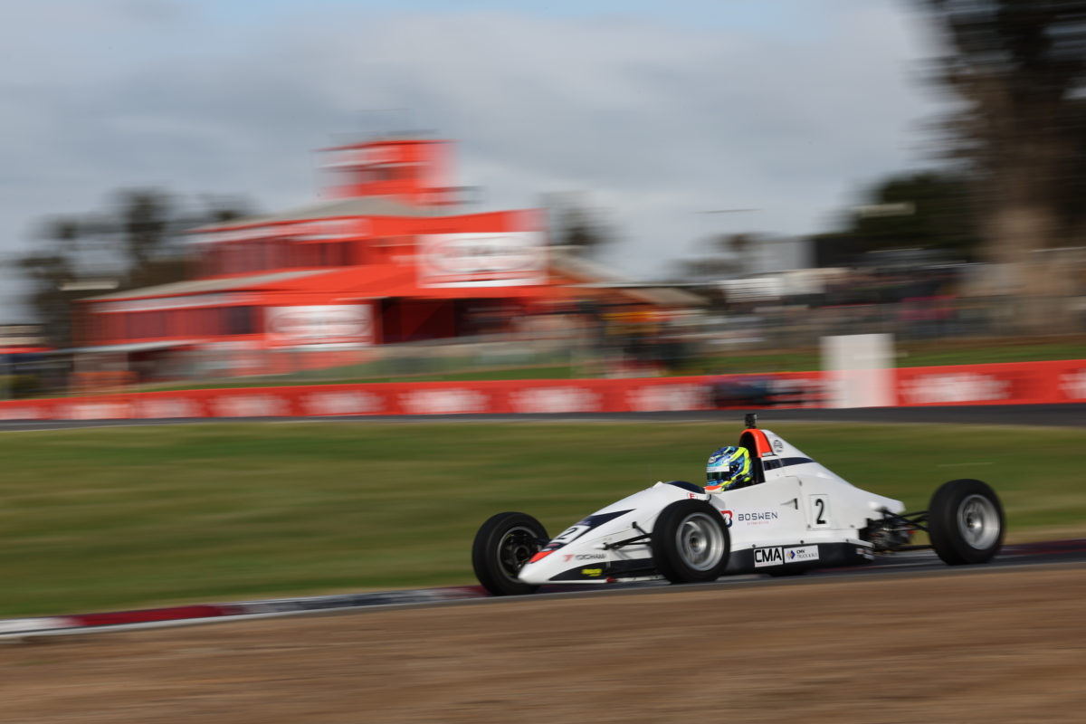 Matt Hillyer is back in the lead of the Australian Formula Ford Series. Picture: InSyde Media