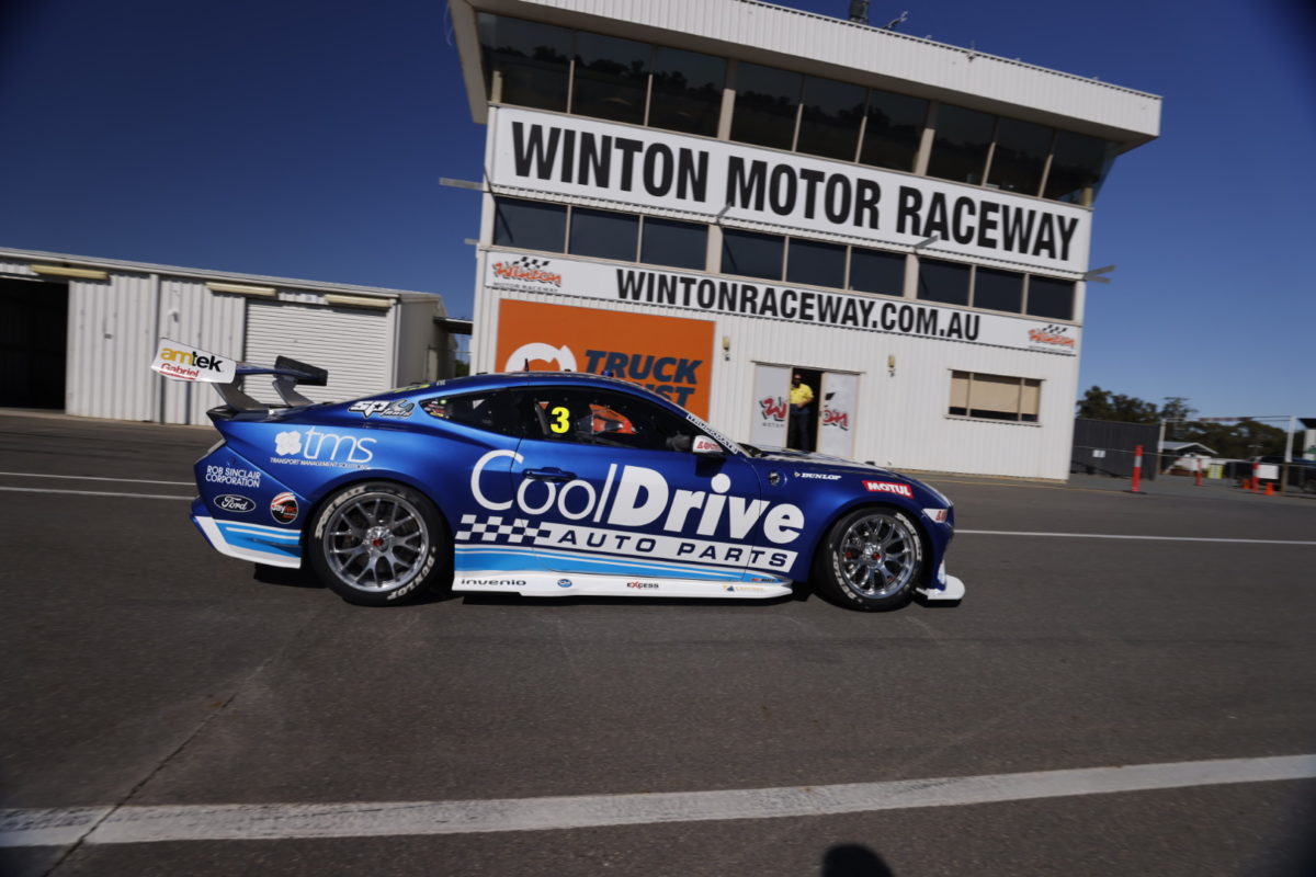 The BRT Gen3 Mustang at Winton for its shakedown