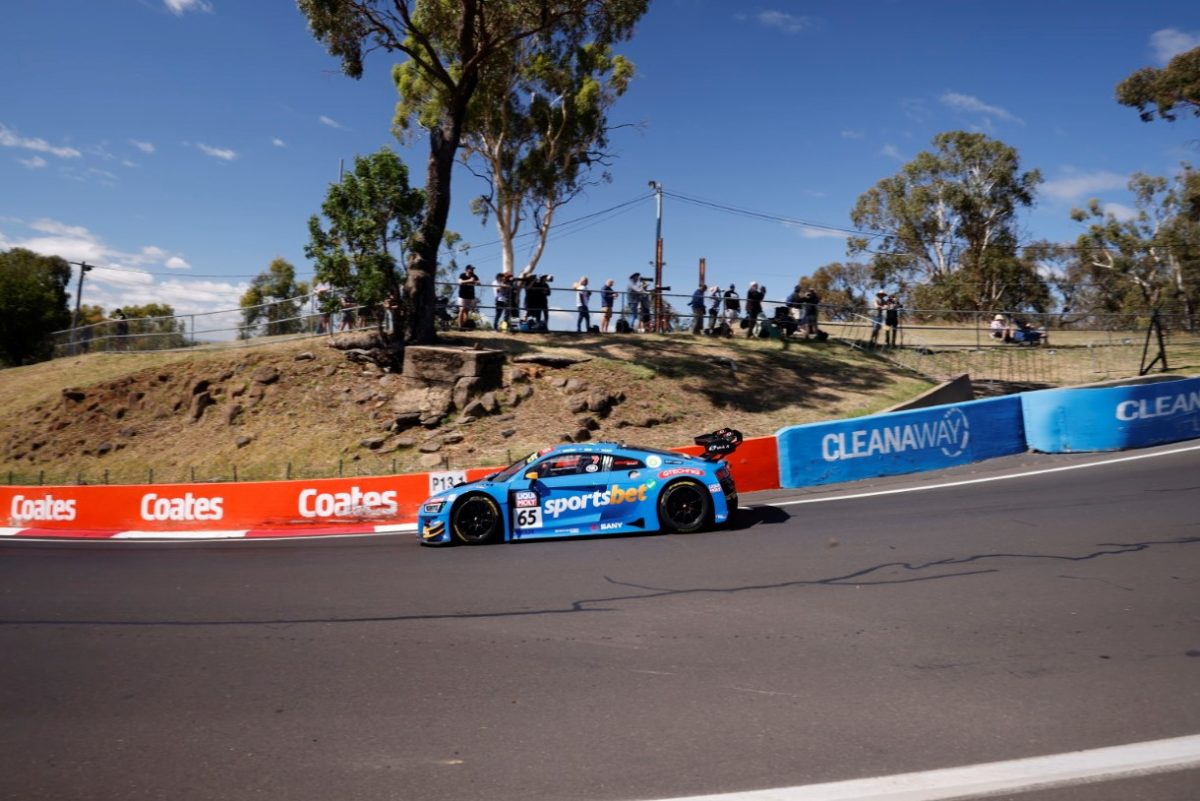 The #65 Audi in which Chaz Mostert set the fastest lap