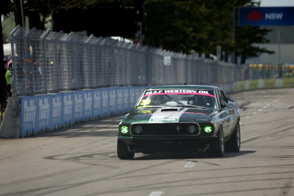 Johnson in the Ford Mustang took TCM pole around Newcastle