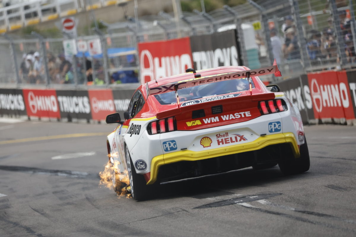 A Dick Johnson Racing Ford Mustang. Picture: Ross Gibb