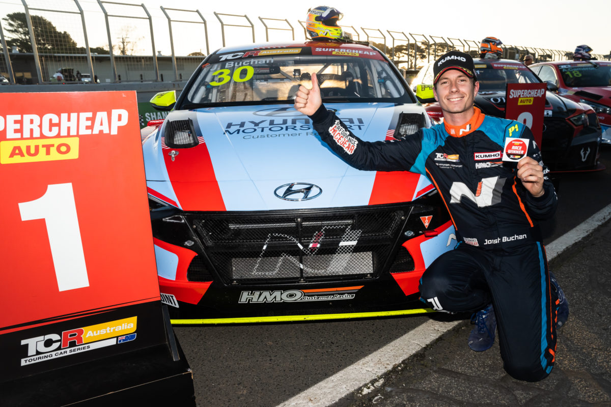 Josh Buchan won Race 3 and the Phillip Island round as a whole in the Supercheap Auto TCR Australia Series. Picture: Supercheap Auto TCR Australia Series