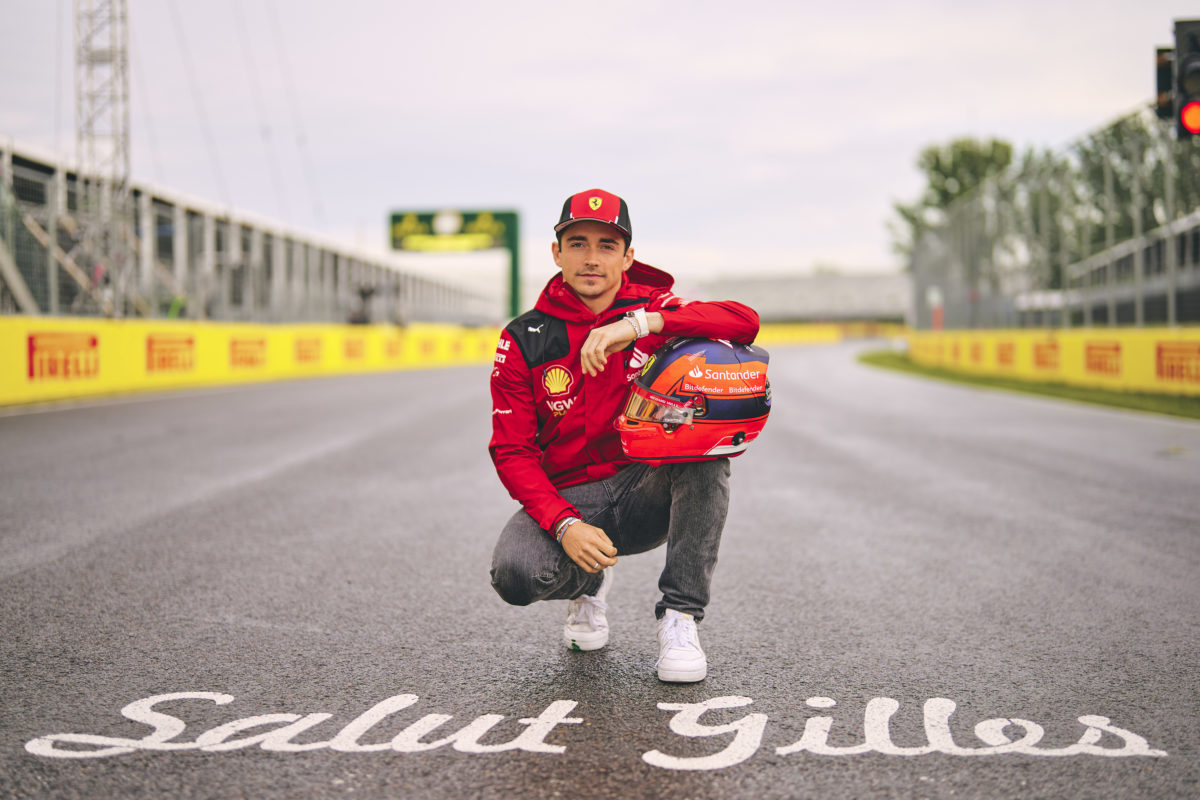 Charles Leclerc is now wearing the tribute helmet to Gilles Villeneuve after talks with Jacques and his family