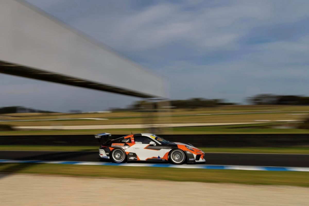 Aron Shields wins Race 2 of the Porsche Michelin Sprint Challenge. Picture: TekworkX Motorsport Facebook