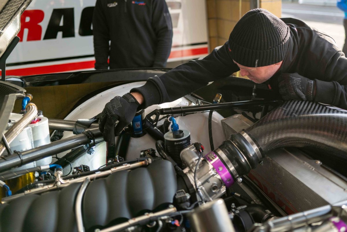 PremiAir Racing driver Tim Slade suffered an engine failure at Symmons Plains, the cause of which has now come to light. Picture: PremiAir Racing Facebook