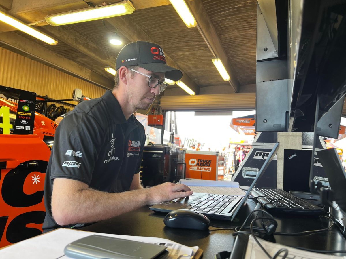 Matt Saunders is on Race Engineering duties at Truck Assist Racing in Darwin