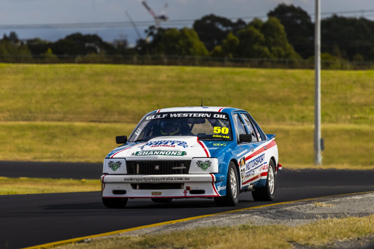 Gerard McLeod drives the Commodore in a round of Touring Car Masters in 2021. Picture: Australian Racing Group