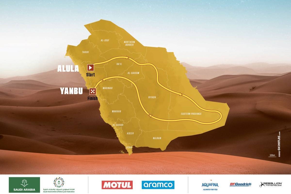 The Dakar 2024 route