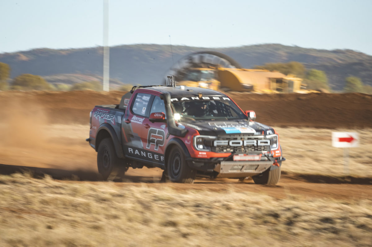 The Ford Ranger Raptor won its class in record-breaking fashion at the Finke Desert Race