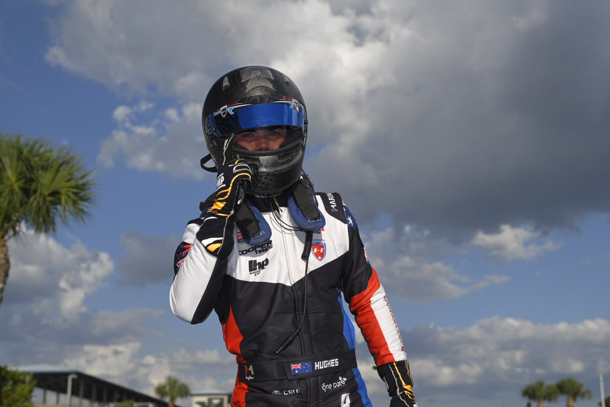 Aussie Lochie Hughes prevails to win Race 3 of the USF2000 2023 season in Sebring