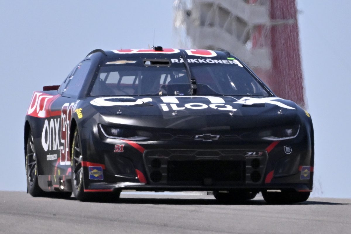 Kimi Raikkonen drives the Project91 NASCAR at Circuit of The Americas. Picture: Logan Riely/Getty Images