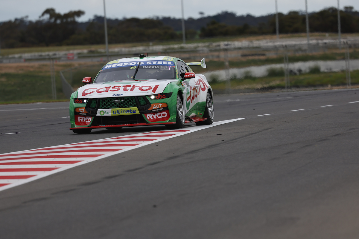 Thomas Randle became a Supercars Championship pole-sitter at The Bend. Image: InSyde Media