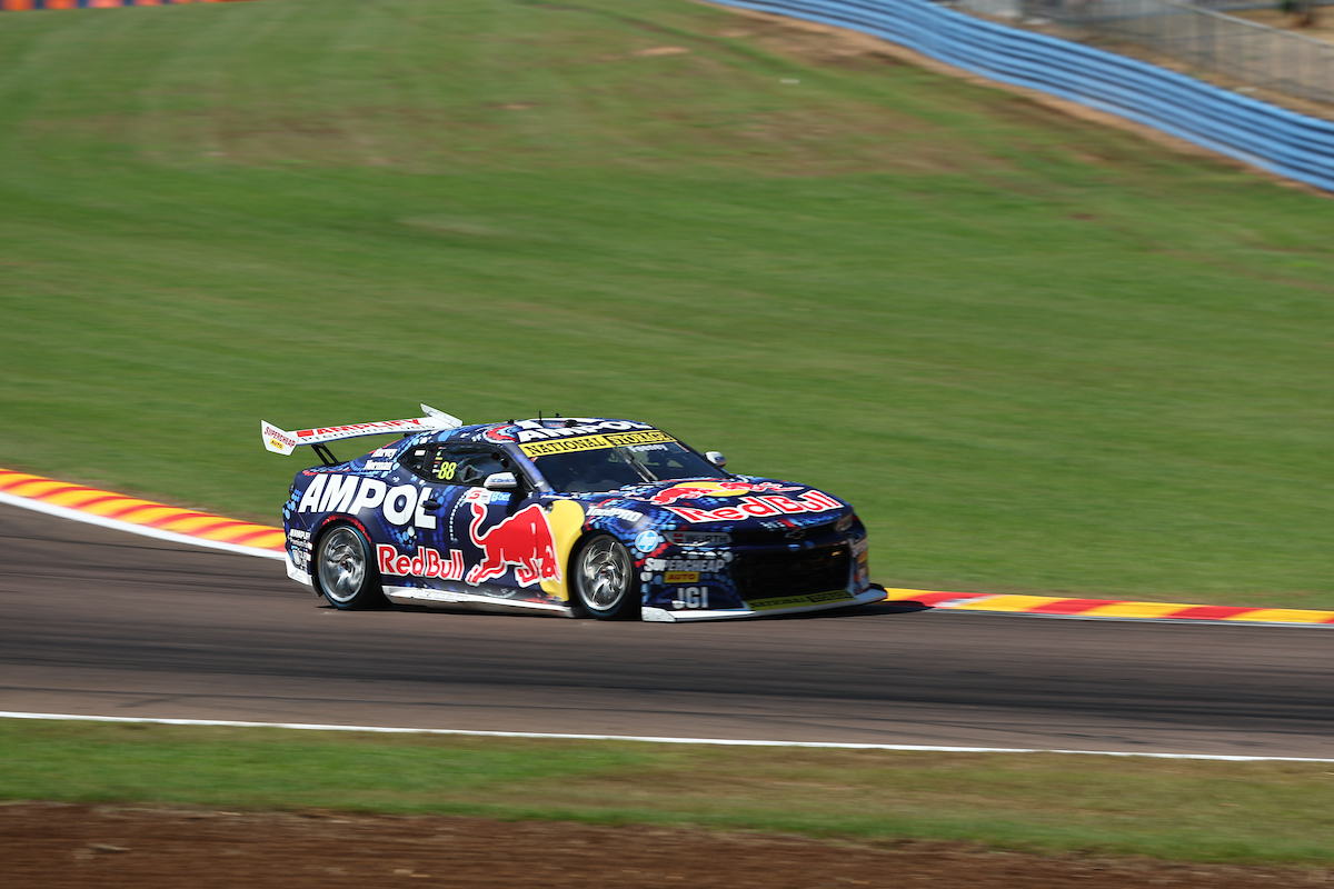 Broc Feeney won Race 14 of the Supercars Championship at Hidden Valley in Darwin. Picture: InSyde Media