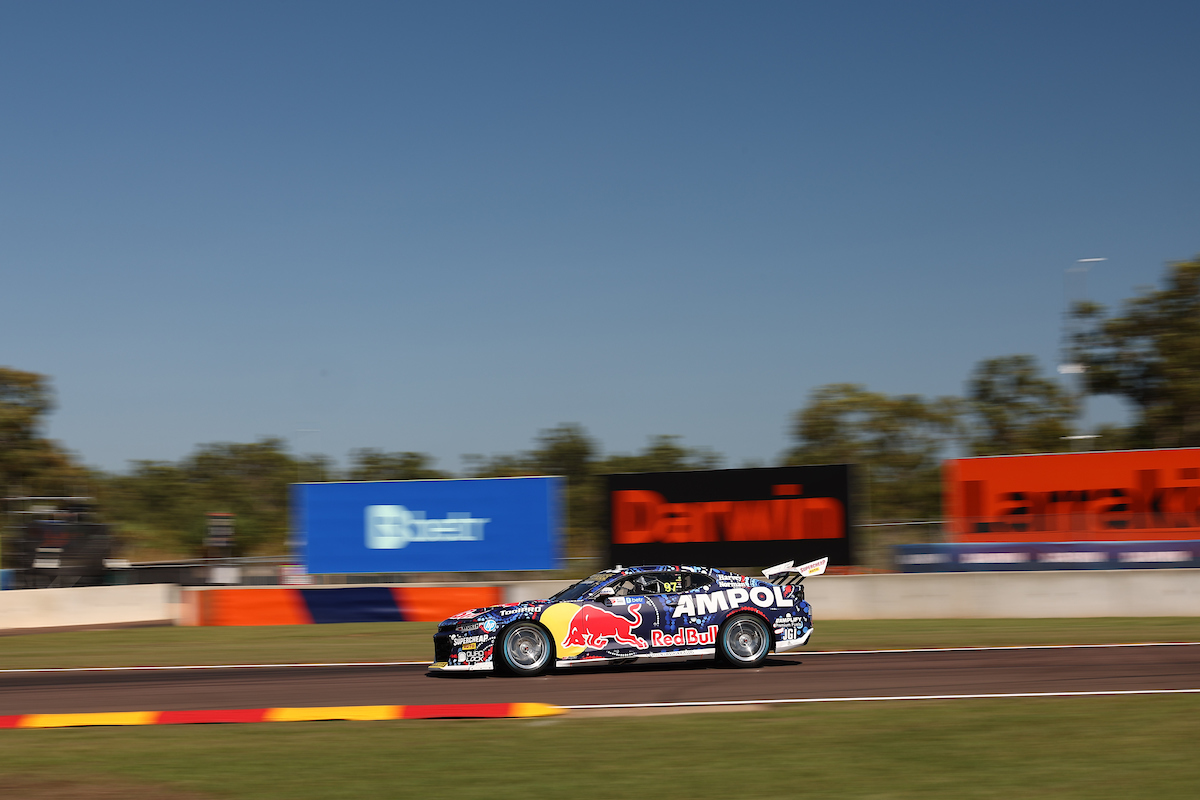 Shane van Gisbergen was trialling a new Safety Car limited in practice Picture: InSyde Media
