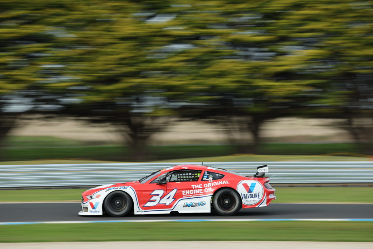 James Moffat was fastest in Trans Am Qualifying at Phillip Island. Picture: Shannons SpeedSeries