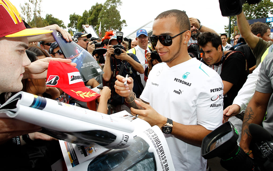 Lewis Hamilton has now been with Mercedes for a decade