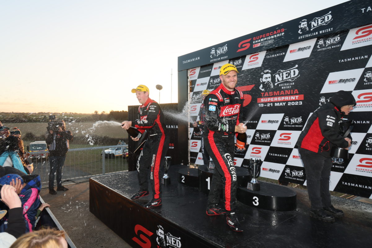 Will Brown came out on top in the unofficial Tasmania Supercars round results at Symmons Plains