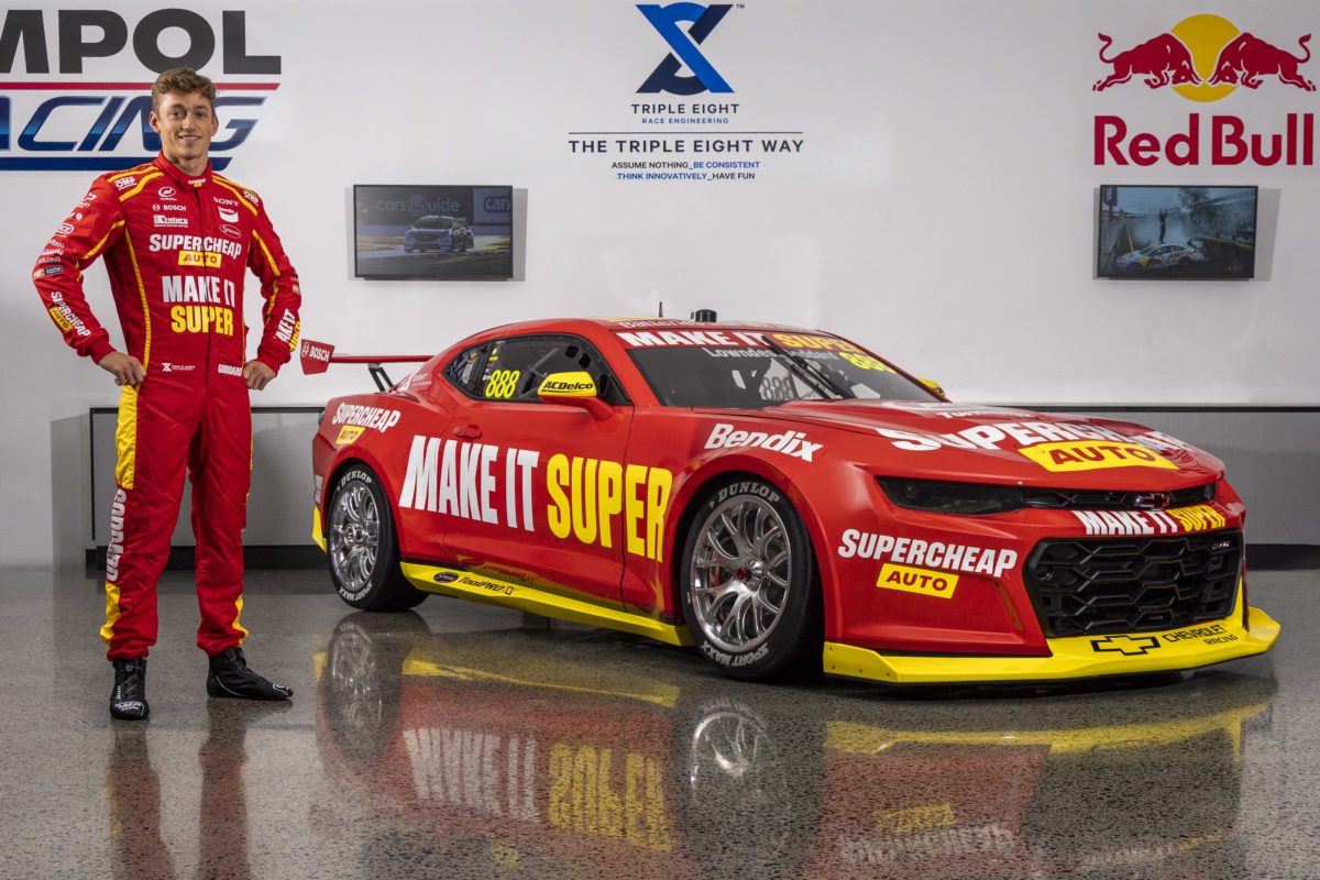Zane Goddard will drive the Triple Eight Supercheap Auto wildcard entry in three Supercars events this year