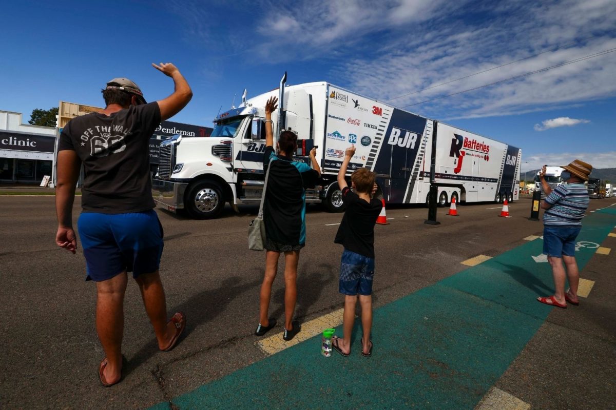 The Townsville 500 Supercars transporter parade takes a new route this year. Picture: Supplied