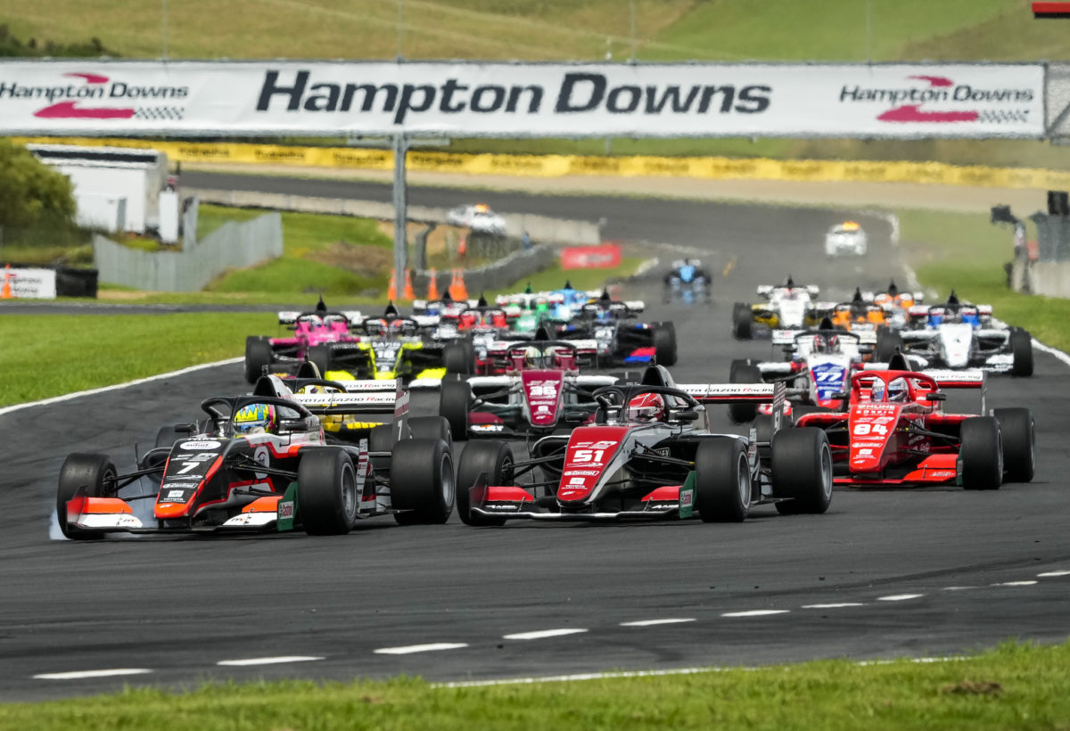 Wurz fought off the rest for a critical New Zealand race win. Picture Bruce Jenkins