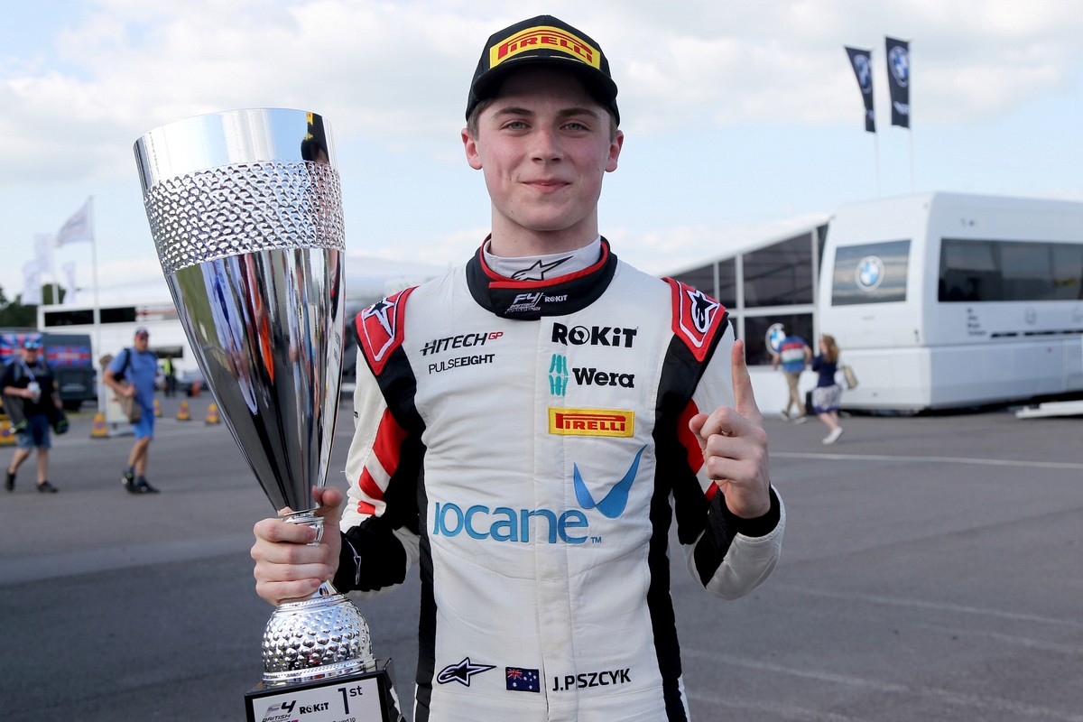 James Piszcyk took his maiden F4 victory in Race 1 at Thruxton