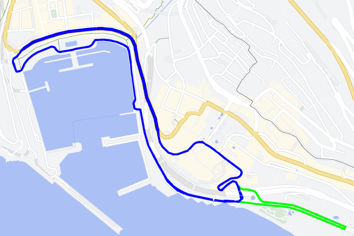 An alternative, extending the circuit at Portier, though road width is an issue