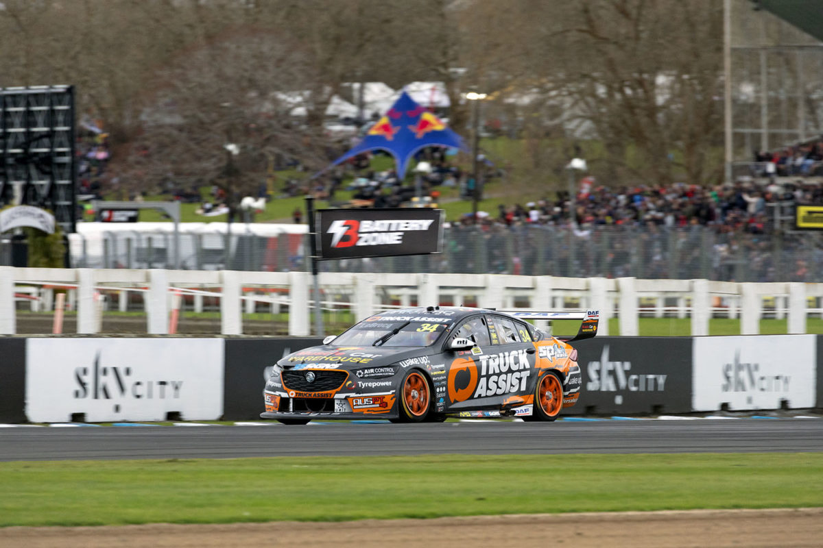 A Matt Stone Racing car at the last Pukekohe Supercars event, in September 2022