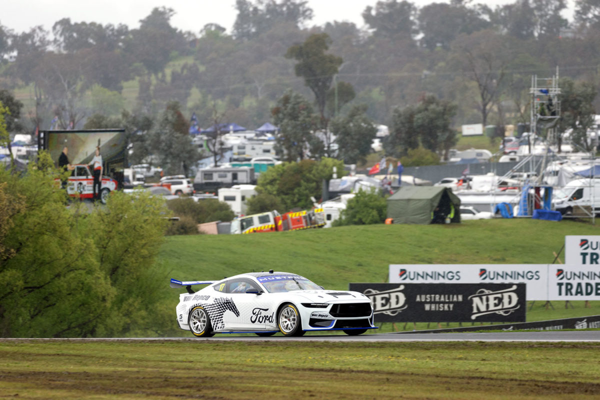 The prototype Gen3 Ford Mustang at the 2022 Bathurst 1000