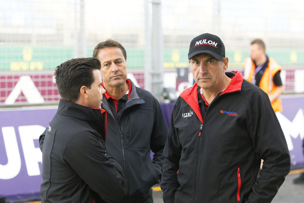 PremiAir Racing Team Principal Matty Cook (left) and owner Peter Xiberras (right). Picture: Ross Gibb Photography