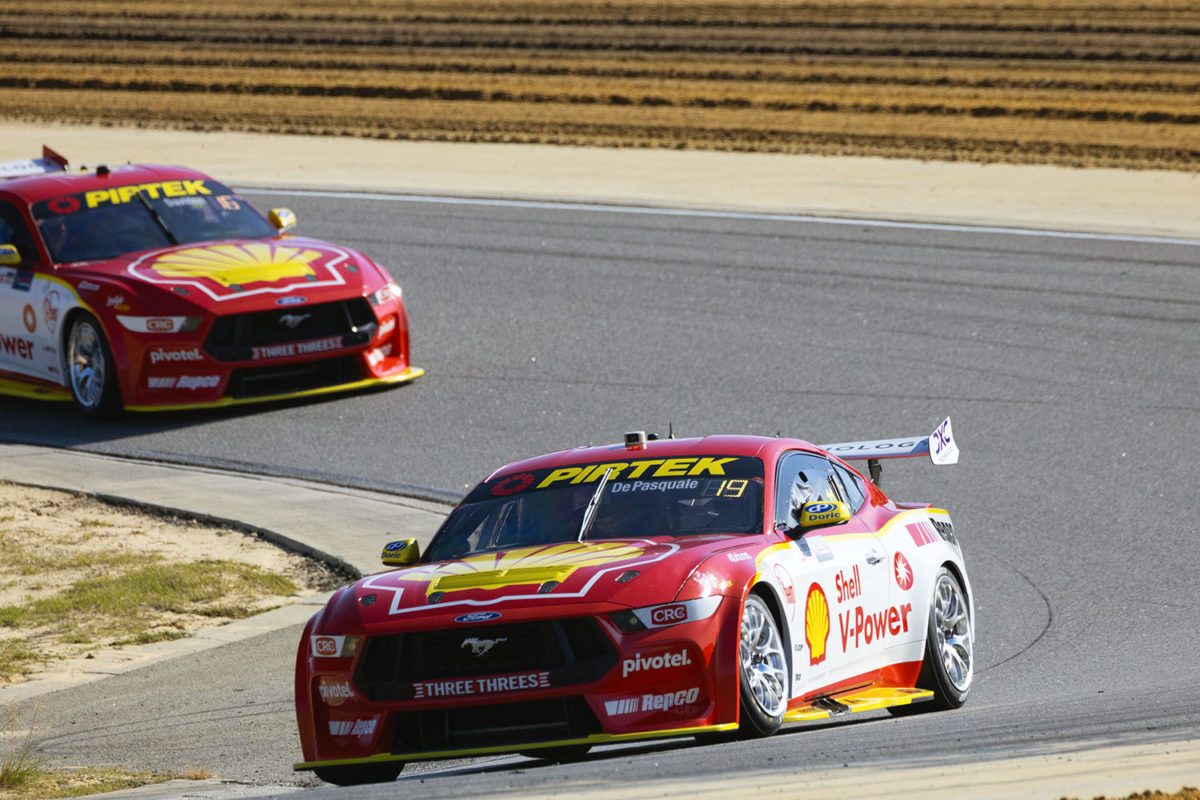 The Dick Johnson Racing Ford Mustangs. Picture: Ross Gibb Photography