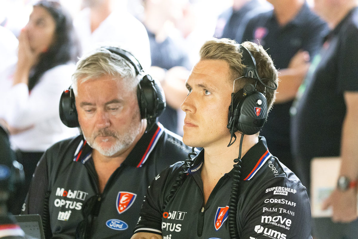 Ryan Walkinshaw (right) with WAU Team Principal Bruce Stewart. Picture: Ross Gibb Photography