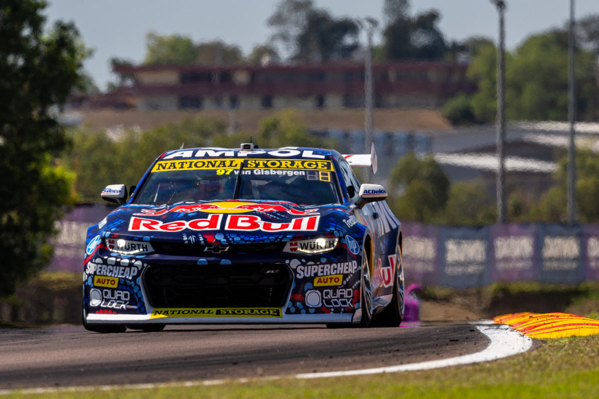 Triple Eight Race Engineering will use set-down to find the cause of the Shane van Gisbergen Camaro's handling issue. Picture: InSyde Media