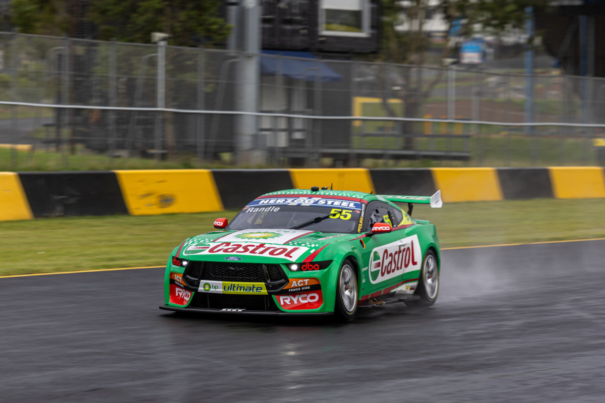 The #55 Tickford Racing Ford Mustang lost multiple hours with a throttle issue