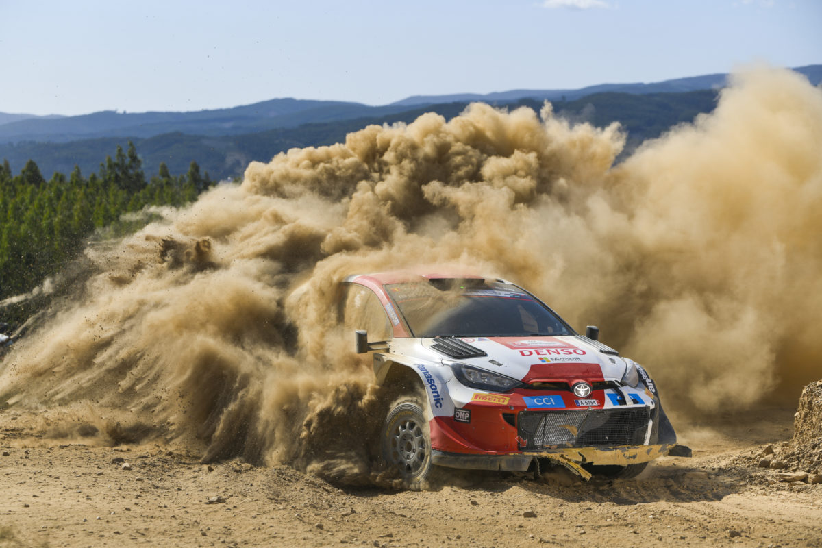 Kalle Rovanpera leads the Portugal WRC event