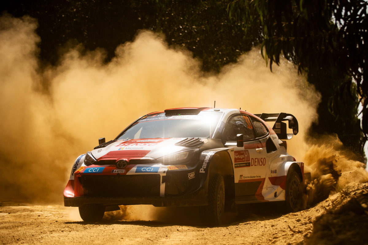 Elfyn Evans was fastest in shakedown at the Portugal WRC round