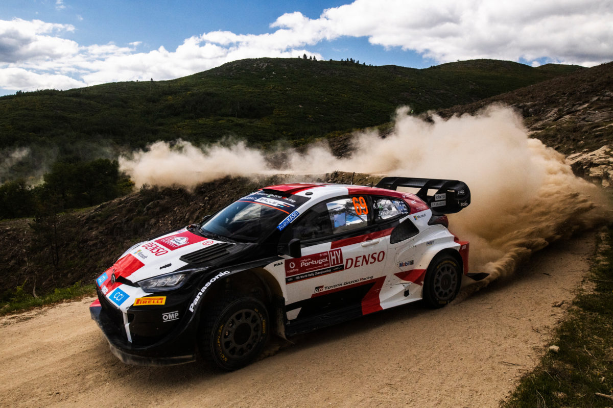 Kalle Rovanpera leads the Portugal WRC round