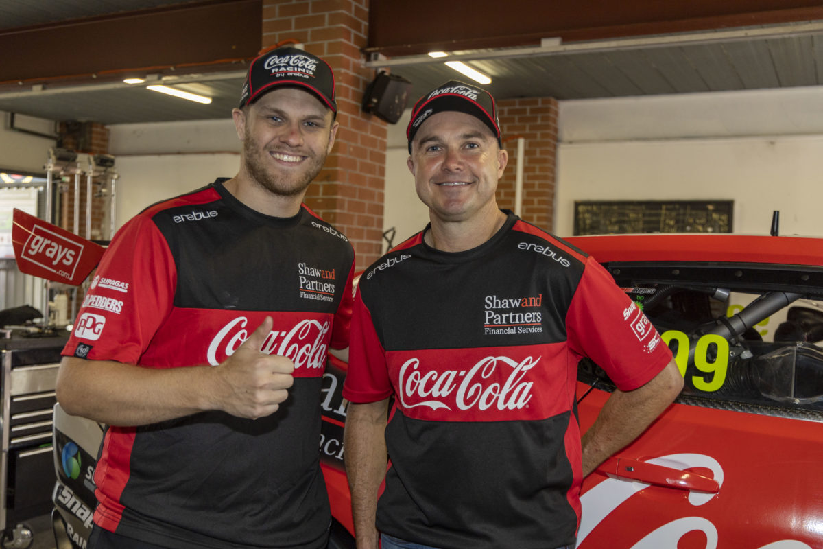Brodie Kostecki (left) and David Russell (right) will pair up in the #99 Erebus Motorsport entry at this year's Sandown 500 and Bathurst 1000