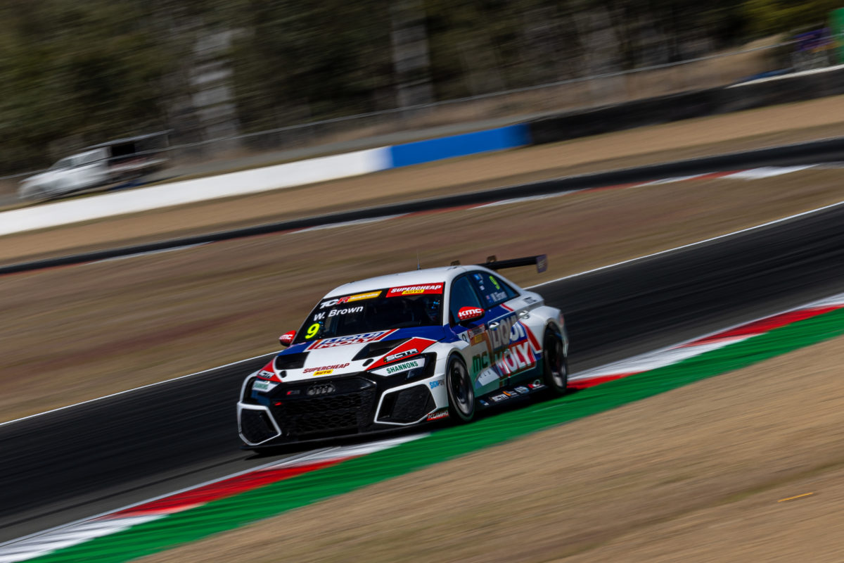 Will Brown put his Audi on pole for the TCR opener. Image: InSyde Media