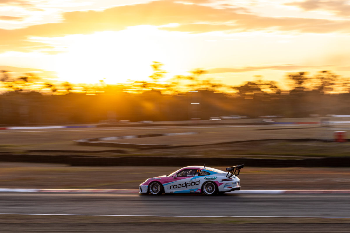 Nash Morris won both Porche Michelin Sprint Challenge races. Image: InSyde Media