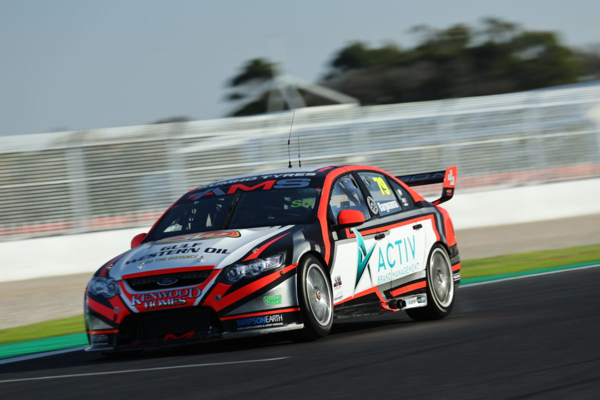 Jude Bargwanna won Race 1 in V8 Touring Cars at Phillip Island. Picture: Shannons SpeedSeries