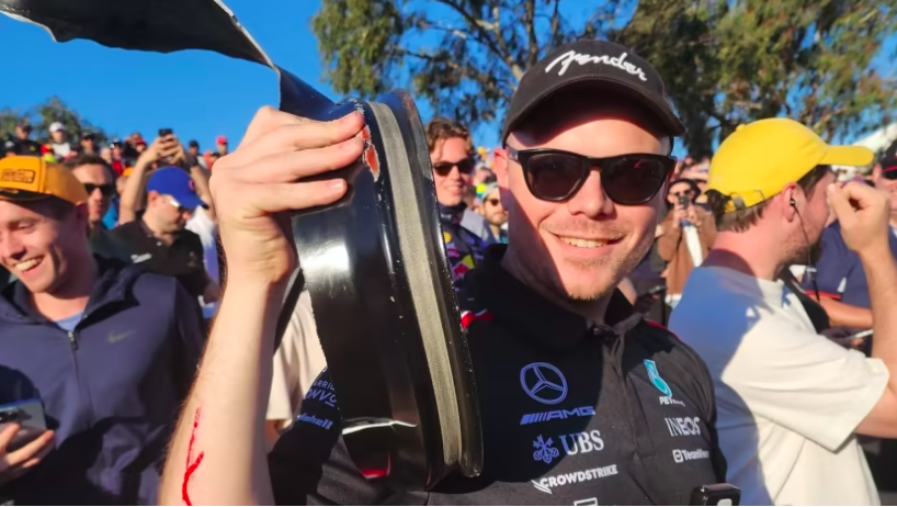 F1 fan Will Sweet was struck by a piece of debris off the car of Haas driver Kevin Magnussen