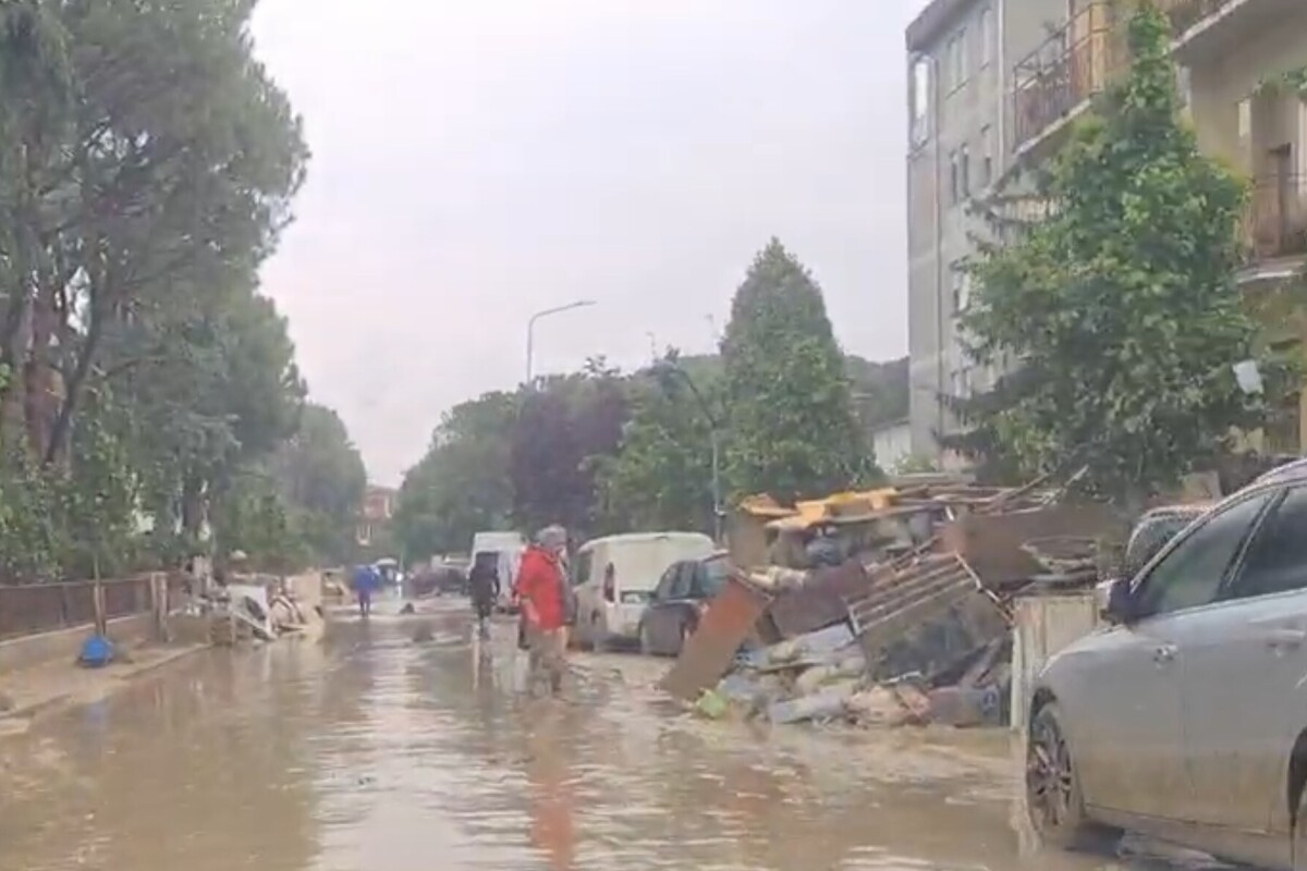 The aftermath of the flood in Faenza
