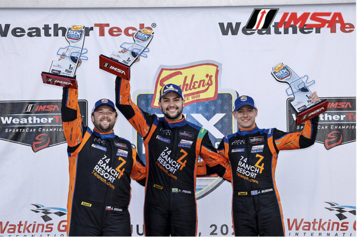 Josh Burdon and team-mates took victory in the LMP3 class at the Six Hours of the Glen. Photo: IMSA Championship