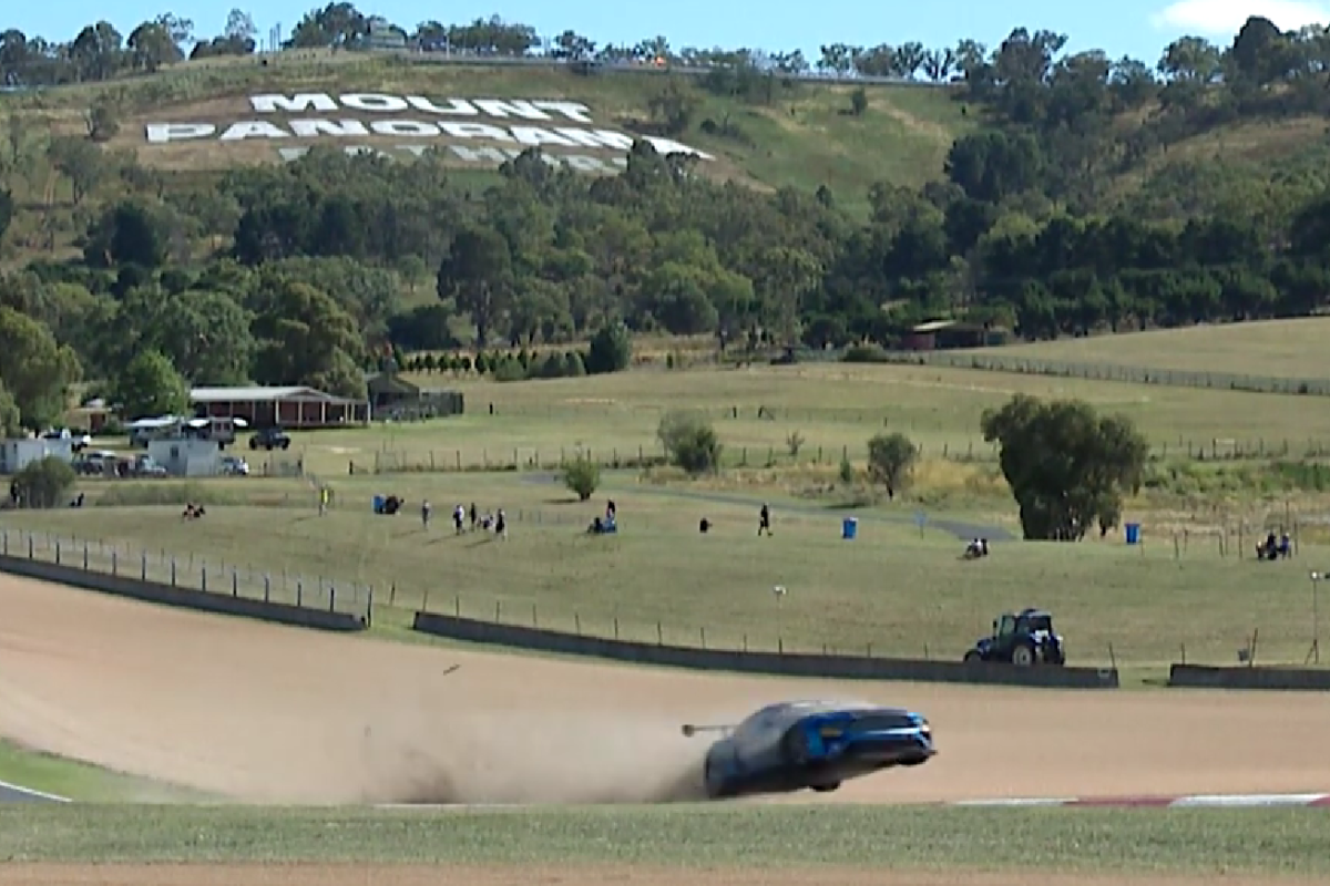 Keith Kassulke launches through The Chase. Picture: Bathurst 12 Hour YouTube