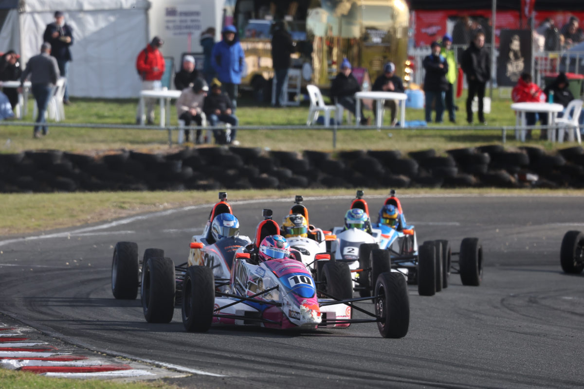 Xavier Kokai has won a crash-marred, yet exciting finale at Symmons Plains in the Australian Formula FOrd Series. Photo: InSyde Media