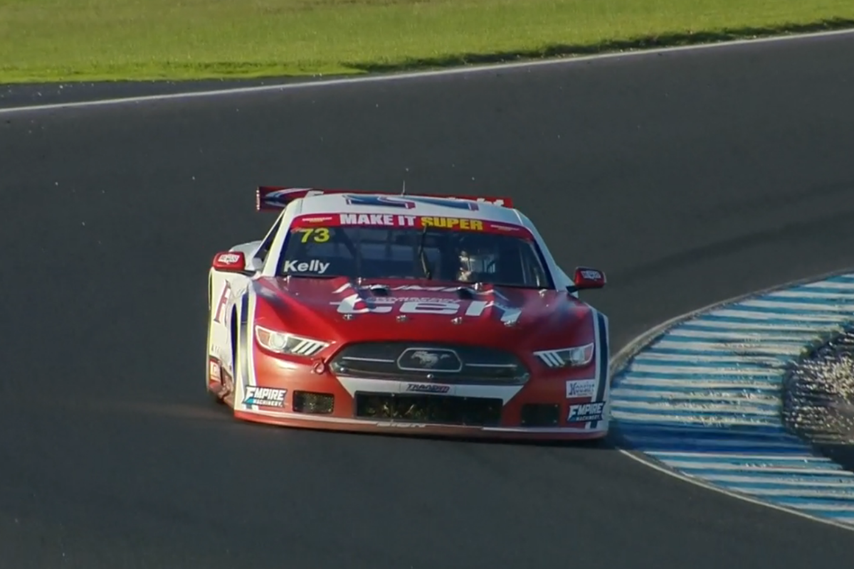 Owen Kelly won Race 1 in Trans Am at Phillip Island