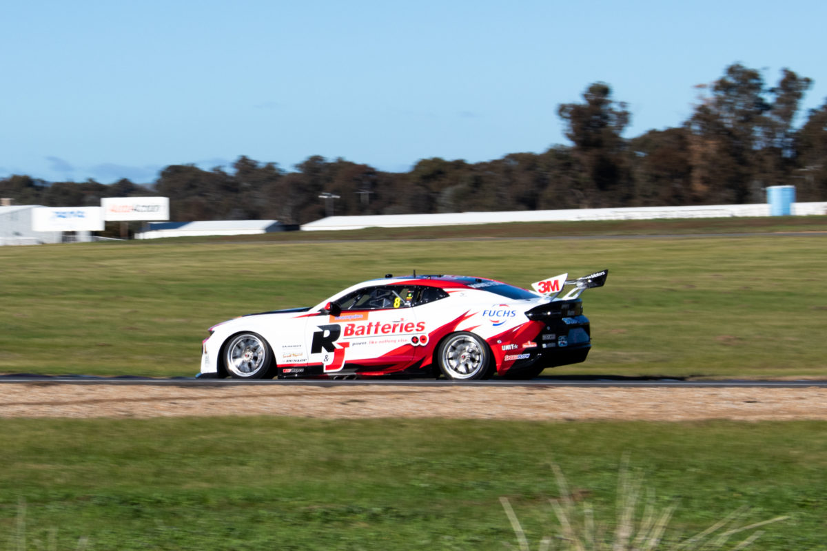 Andre Heimgartner in the Brad Jones Racing test day at Winton